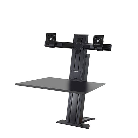 Ergotron WorkFit-SR – Tischhalterung, Dual, bis 24", 11,4 kg, höhenverstellbar, Lift, Neigen, Drehen, Schwarz