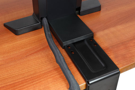 Ergotron WorkFit-SR – Tischhalterung, Dual, bis 24", 11,4 kg, höhenverstellbar, Lift, Neigen, Drehen, Schwarz