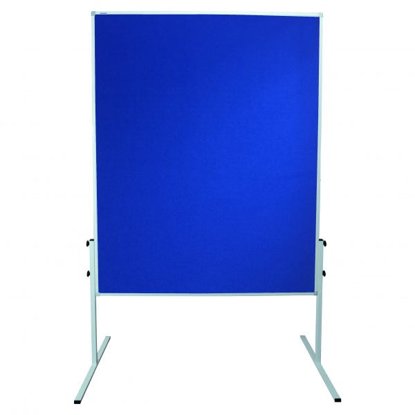 Franken Pinnwand – Filz, Alurahmen – 120 × 150 cm, Blau, X-tra Line