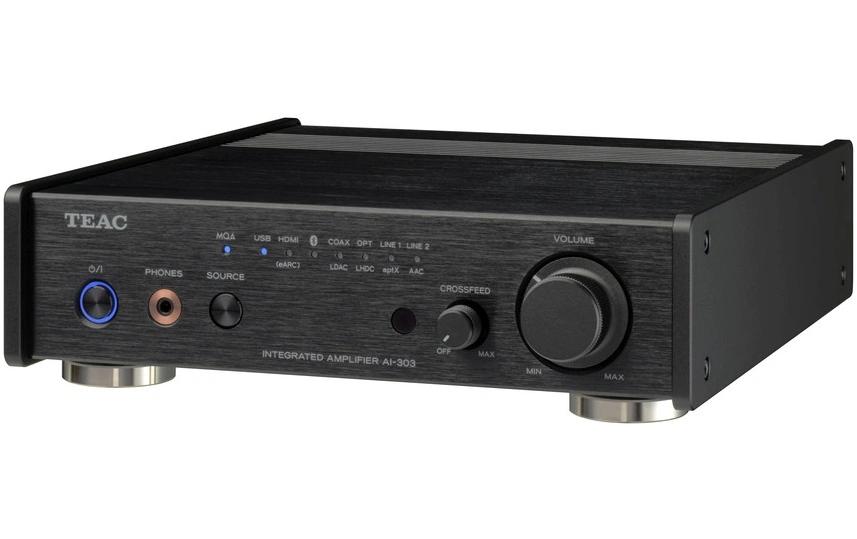 TEAC AI-303DA-X-B – Stereo-Verstärker, 25 W pro Kanal, Bluetooth, DAC, HDMI ARC, Schwarz