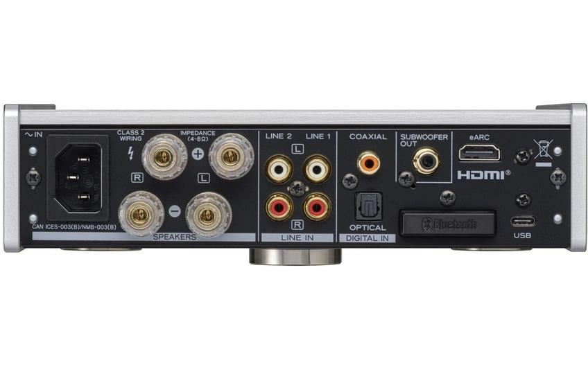TEAC AI-303DA-X-S – Stereo-Verstärker, 50 W pro Kanal, DAC, Bluetooth 4.2, HDMI, Silber