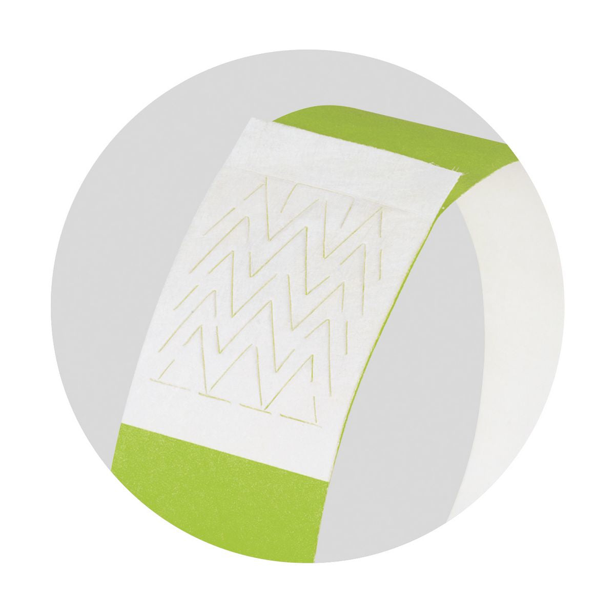 Sigel Event-Armband – 25 × 255 mm, Neongrün, Kunststoff, fortlaufend nummeriert – 120 Stk