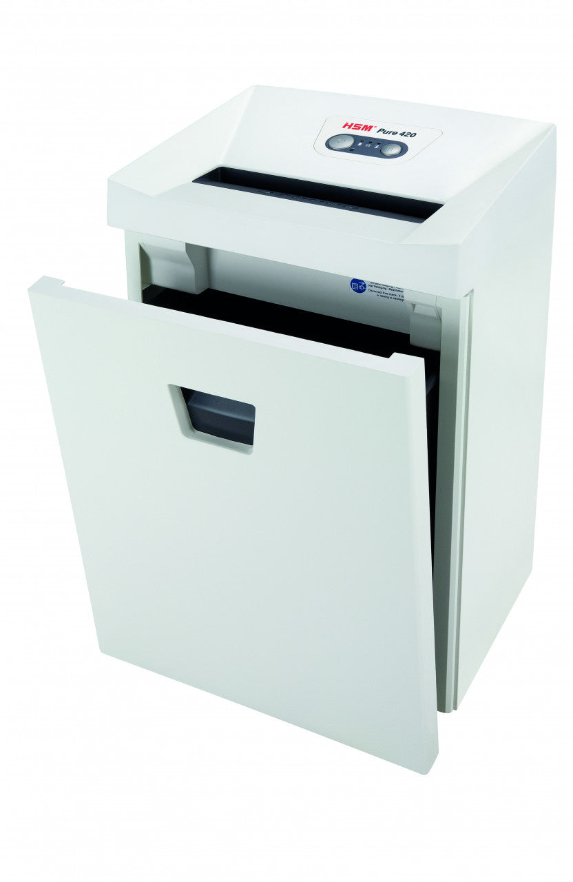 HSM Aktenvernichter, DIN P-4, Partikelschnitt 4,5 × 30 mm, 13–15 Blatt, 35 l