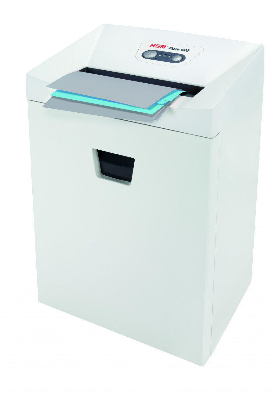 HSM Aktenvernichter, DIN P-4, Partikelschnitt 4,5 × 30 mm, 13–15 Blatt, 35 l