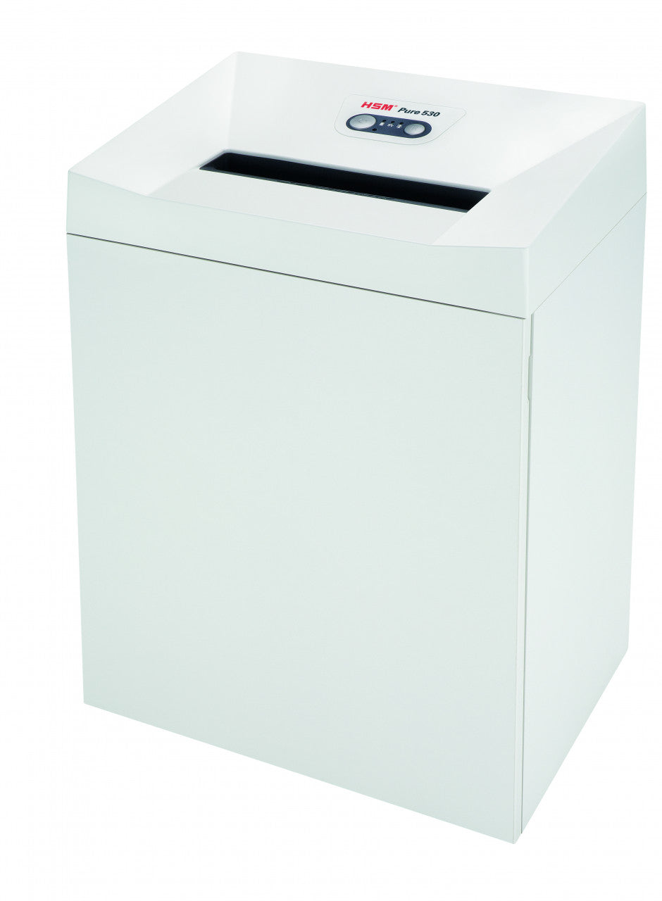 HSM PURE 530 – Aktenvernichter, DIN P-4, Partikelschnitt 4,5 × 30 mm, 14–16 Blatt, 80 l