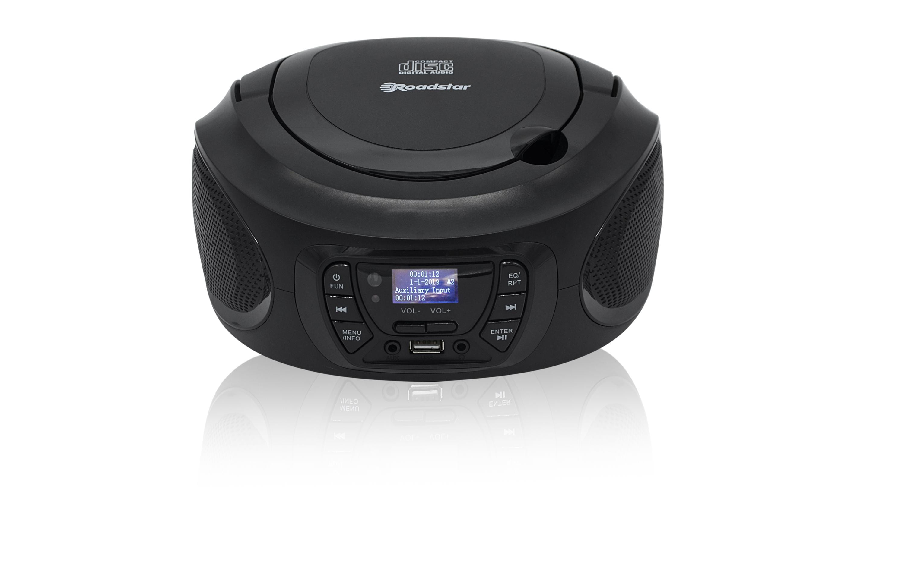 Roadstar CDR-375D+/BK – DAB-/Internetradio – Tischradio – DAB+, CD, USB – Schwarz