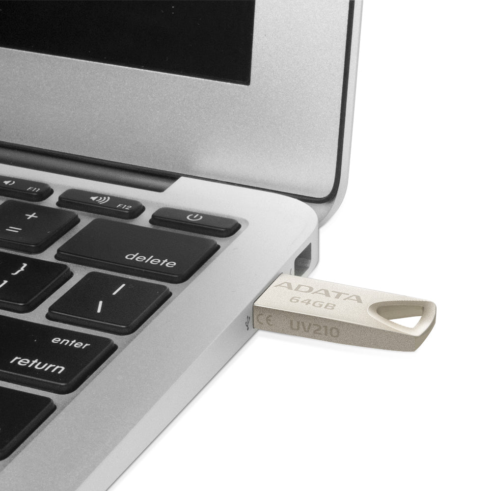 ADATA AUV210 – 64 GB, USB 2.0 (USB Typ-A), Metallgehäuse, Beige
