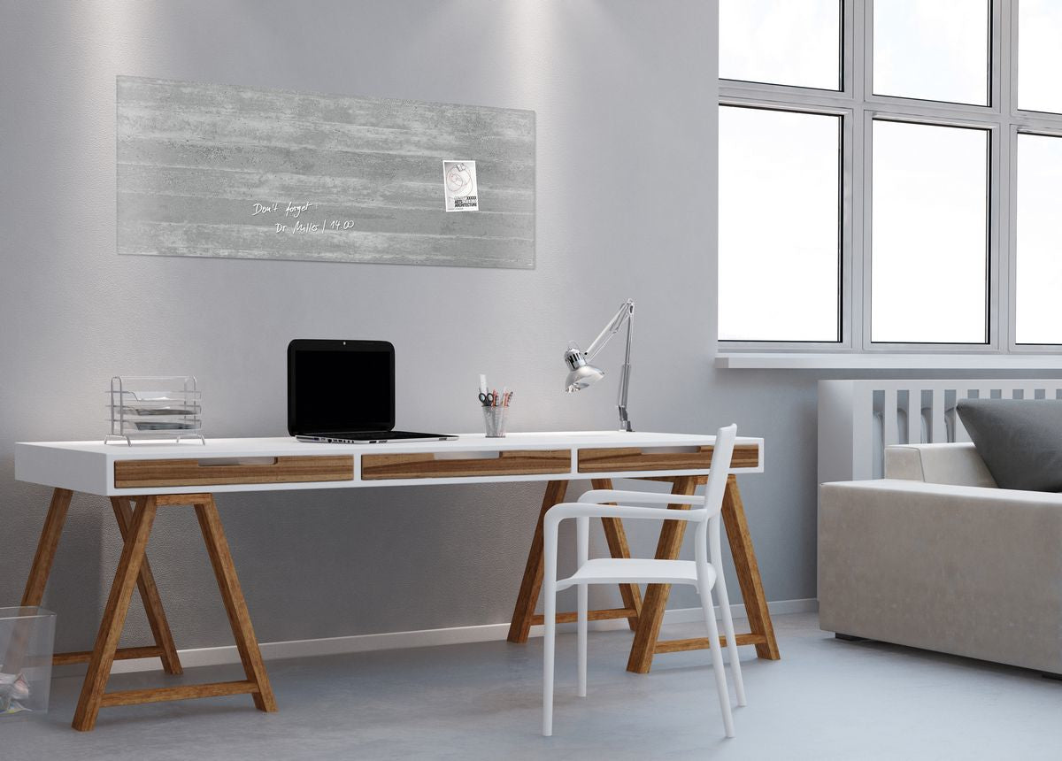 Sigel Whiteboard – 130 × 55 cm, Glas, magnetisch, Wandmontage