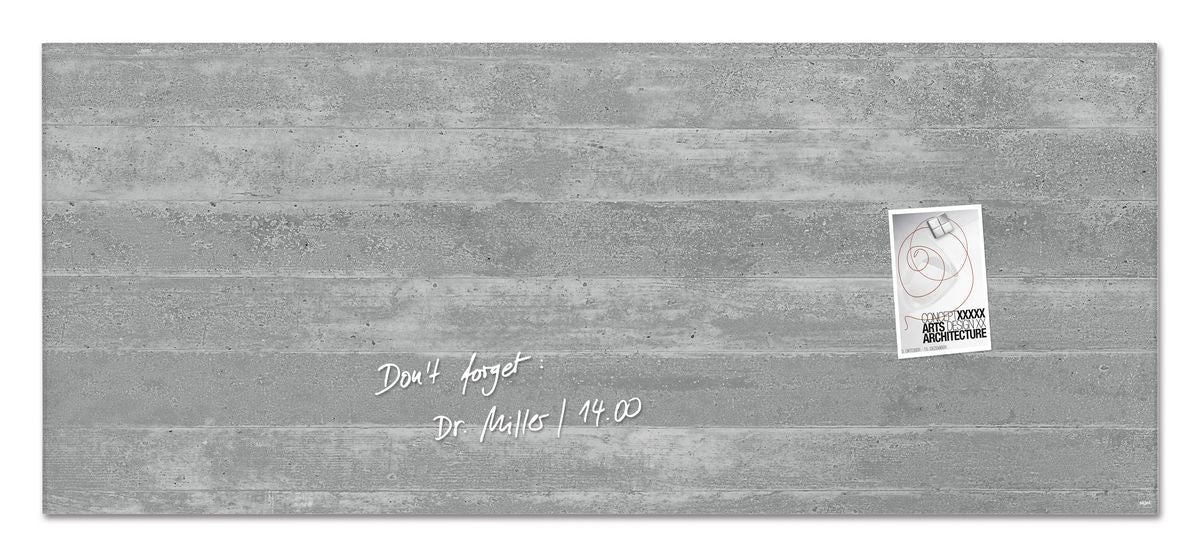 Sigel Whiteboard – 130 × 55 cm, Glas, magnetisch, Wandmontage