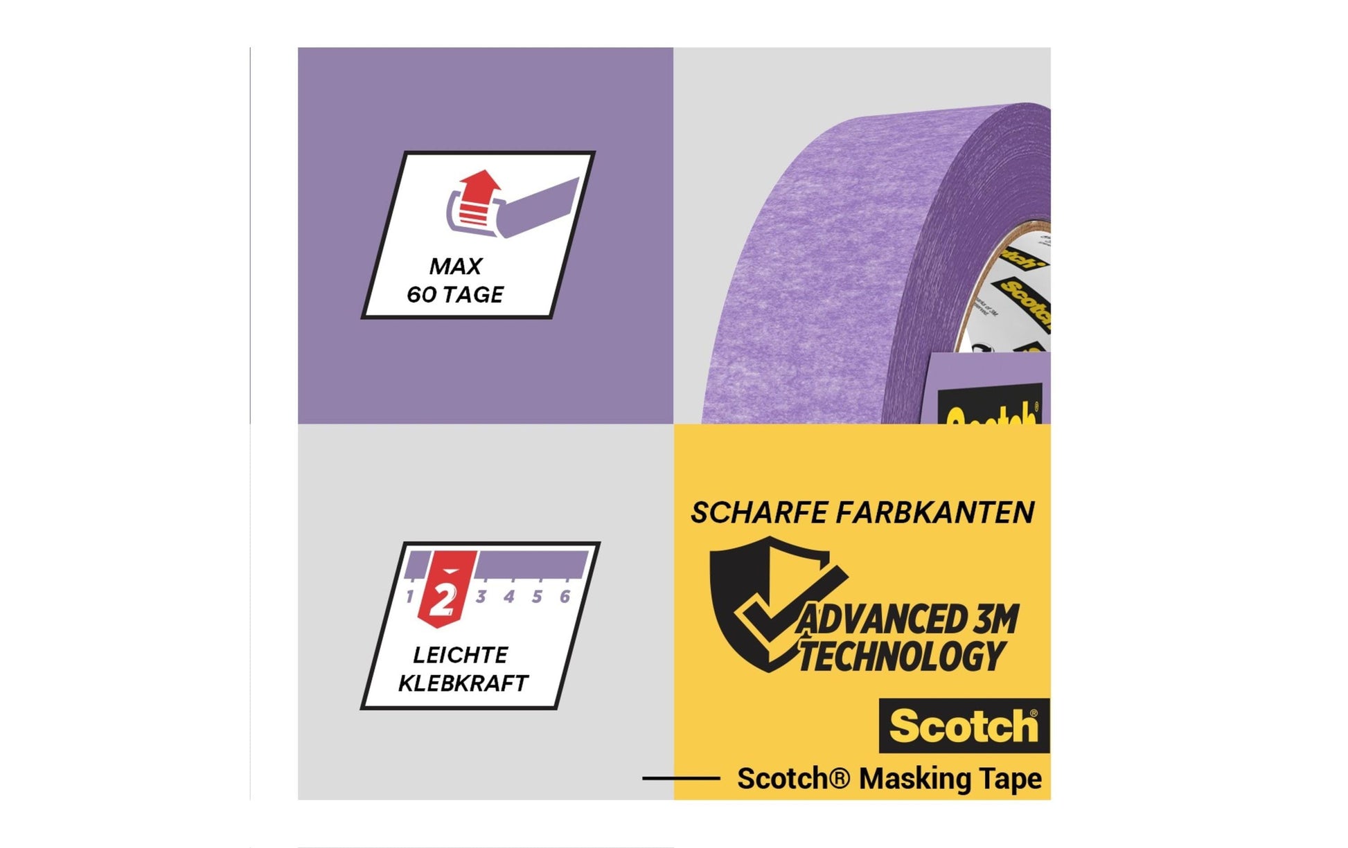3M Malerband SensitiveSURFACE, rosa – 36 mm × 41 m