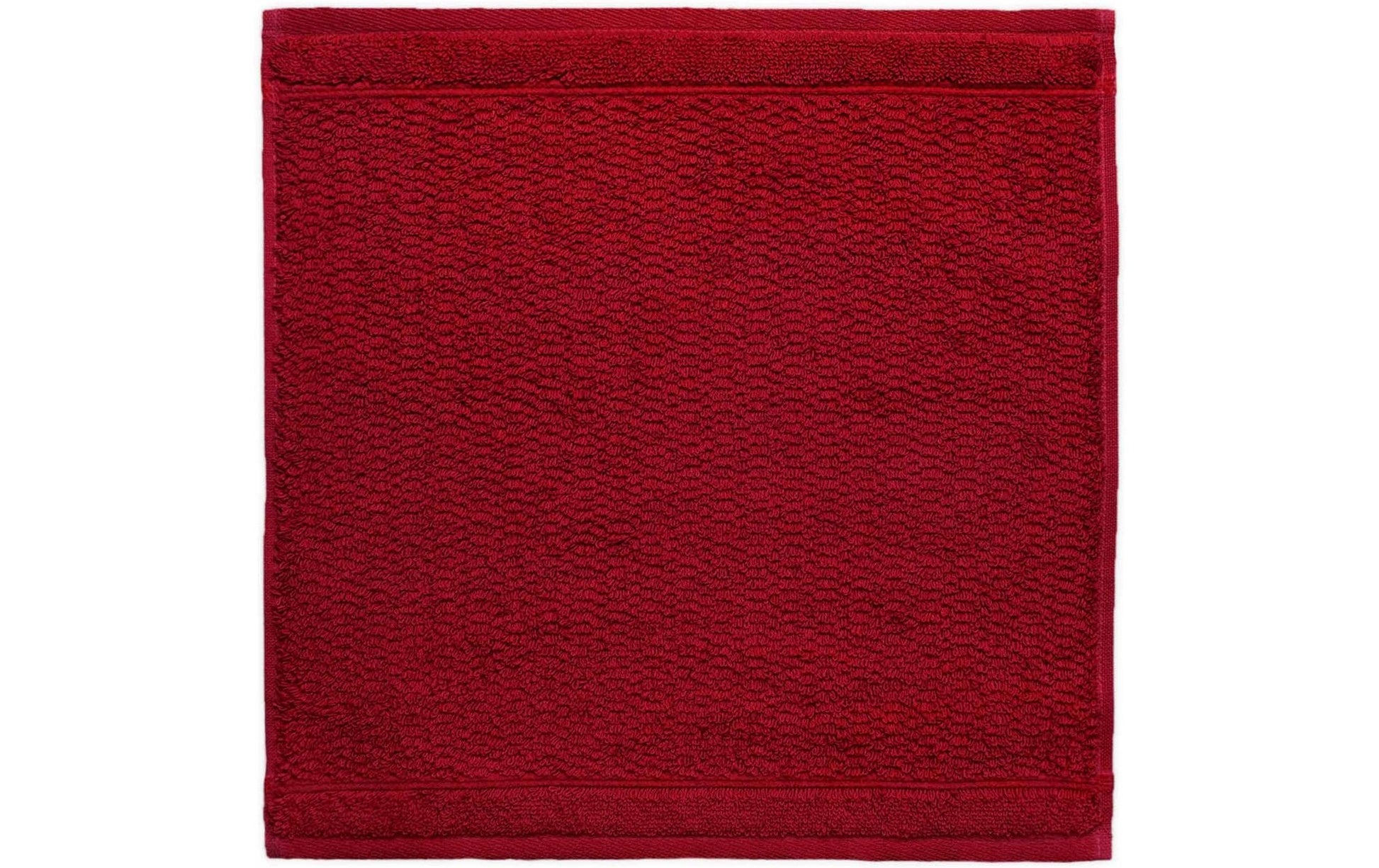 Frottana Waschlappen Pearl – 30×30 cm, Baumwolle, 500 g/m², Rubin