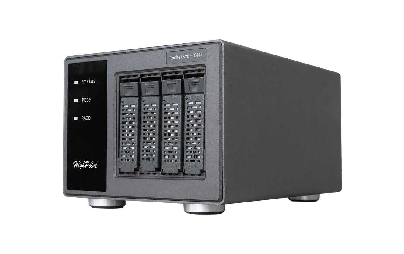 Highpoint SSD6444 – 4-Schacht Gehäuse – U.3 NVMe (SFF-8644), für 2,5" NVMe