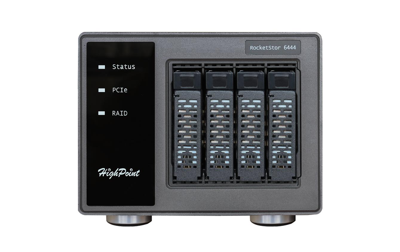 Highpoint SSD6444 – 4-Schacht Gehäuse – U.3 NVMe (SFF-8644), für 2,5" NVMe