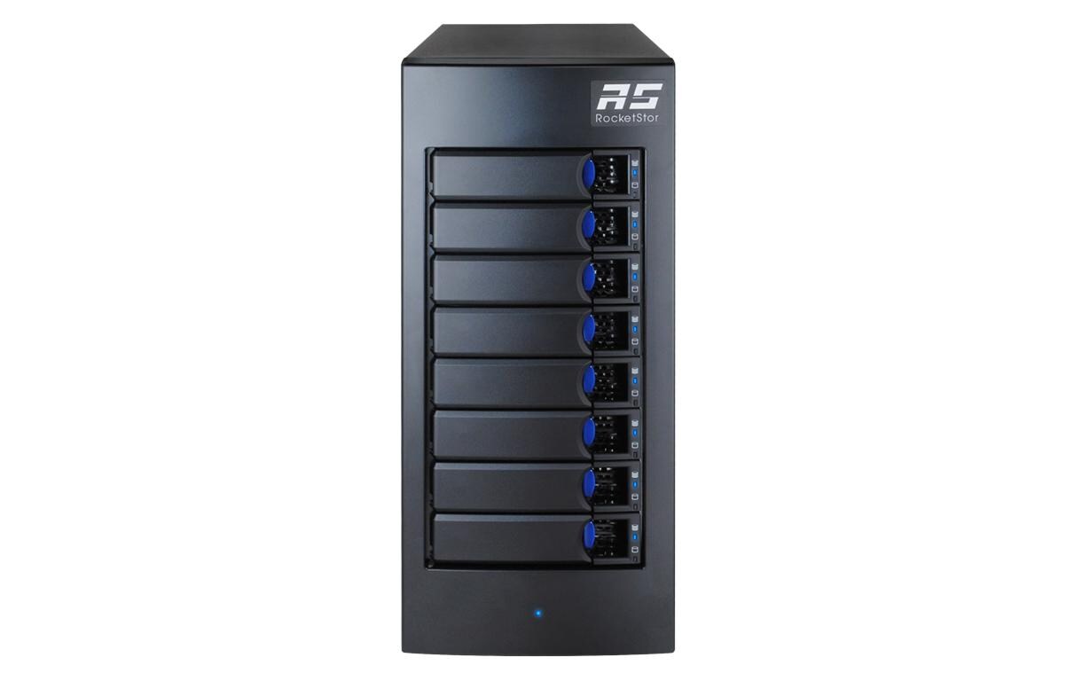 Highpoint RS6628A – 8-Schacht Gehäuse – Thunderbolt 3, für 2,5" HDD/SSD, SAS/SATA