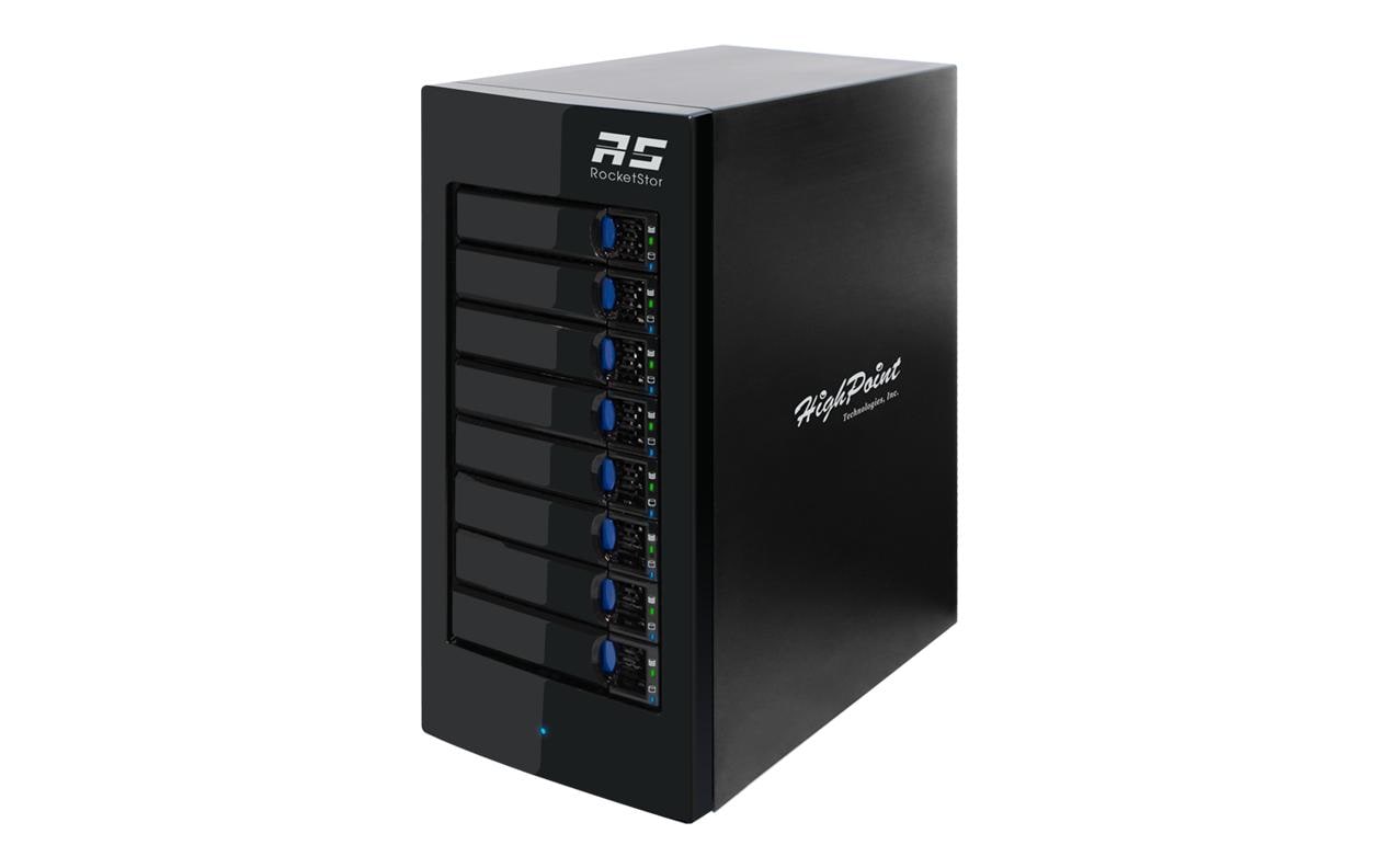 Highpoint RS6418TS – 8-Bay Gehäuse – SATA, für 2,5" HDD/SSD