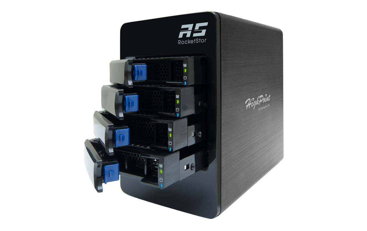 Highpoint RS6414TS – 4-Bay Gehäuse – für 2,5" HDD/SSD, SATA