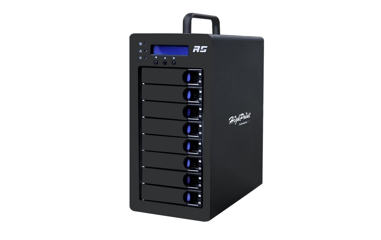 Highpoint RS6438S – 8-Bay Desktop – für 2,5" HDD/SSD, SAS