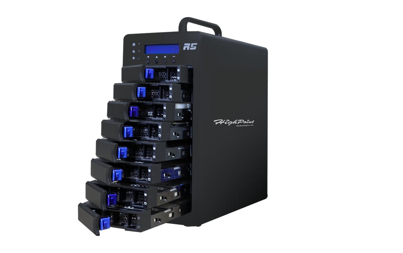 Highpoint RS6438S – 8-Bay Desktop – für 2,5" HDD/SSD, SAS