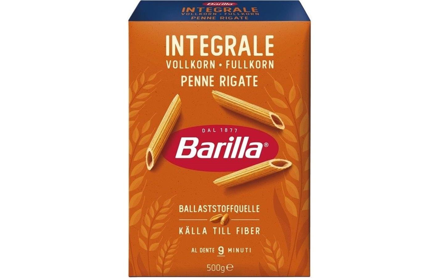 Barilla Penne Rigate, Vollkorn, vegetarisch – 500 g