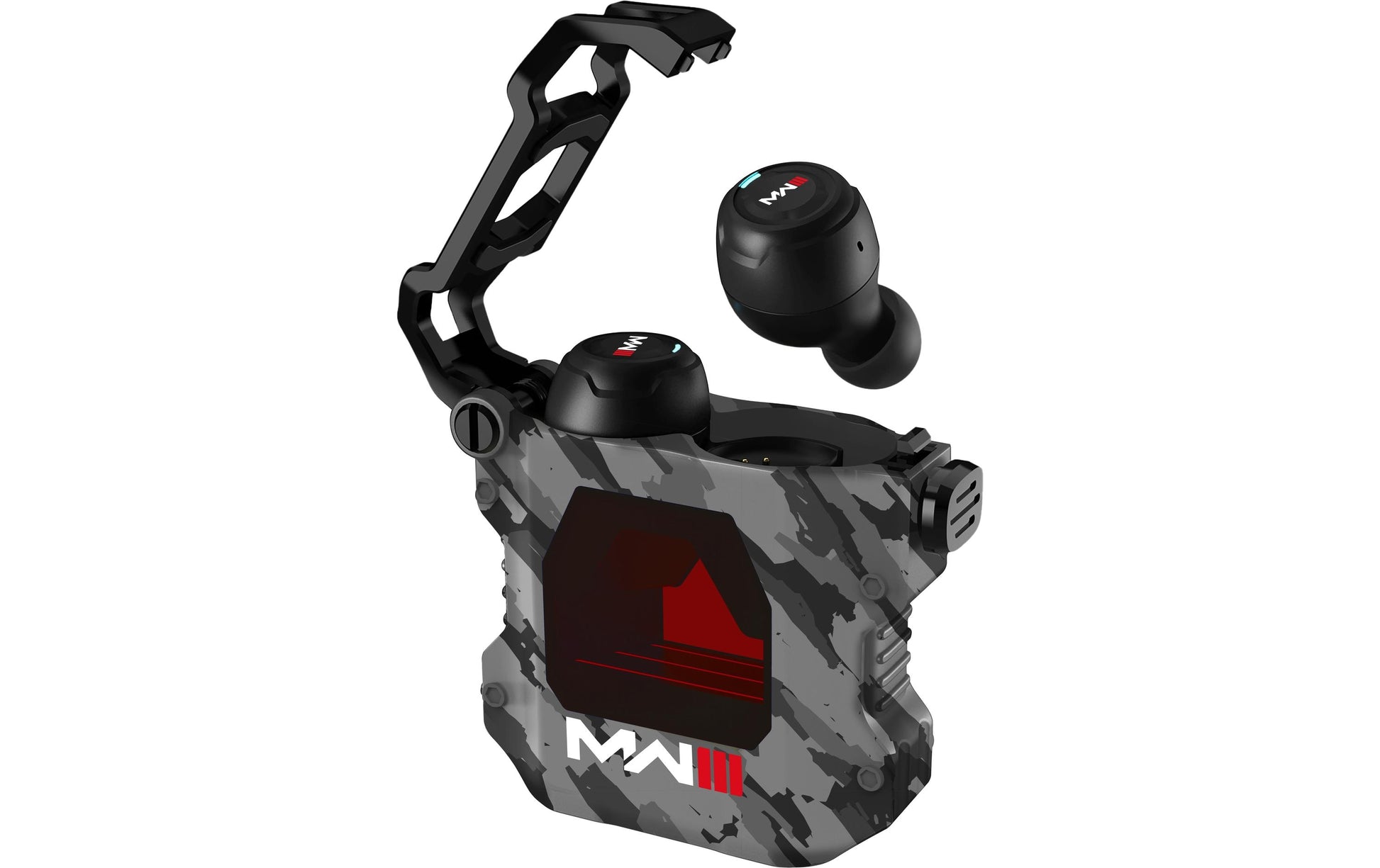 OTL Technologies OTL COD MW3 – True Wireless In-Ear Kopfhörer – Bluetooth 5.3, Eingebautes Mikrofon – Grau/Camouflage, bis zu 6 h