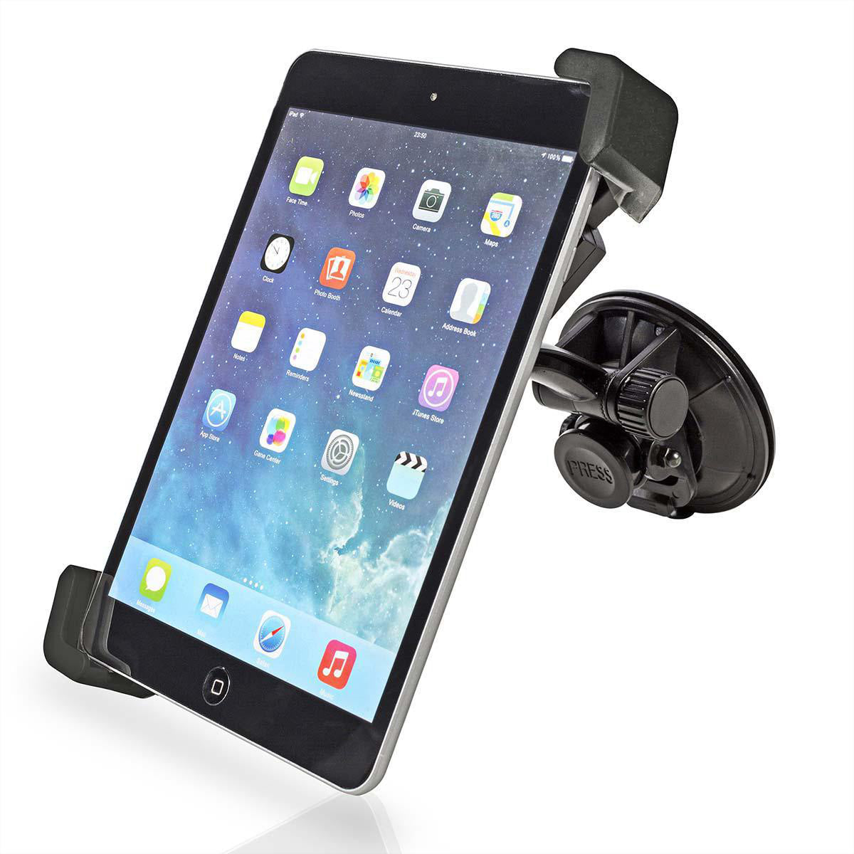 Nedis Fahrzeug-Dock für Tablets bis 12" – einstellbar, drehbar – Schwarz