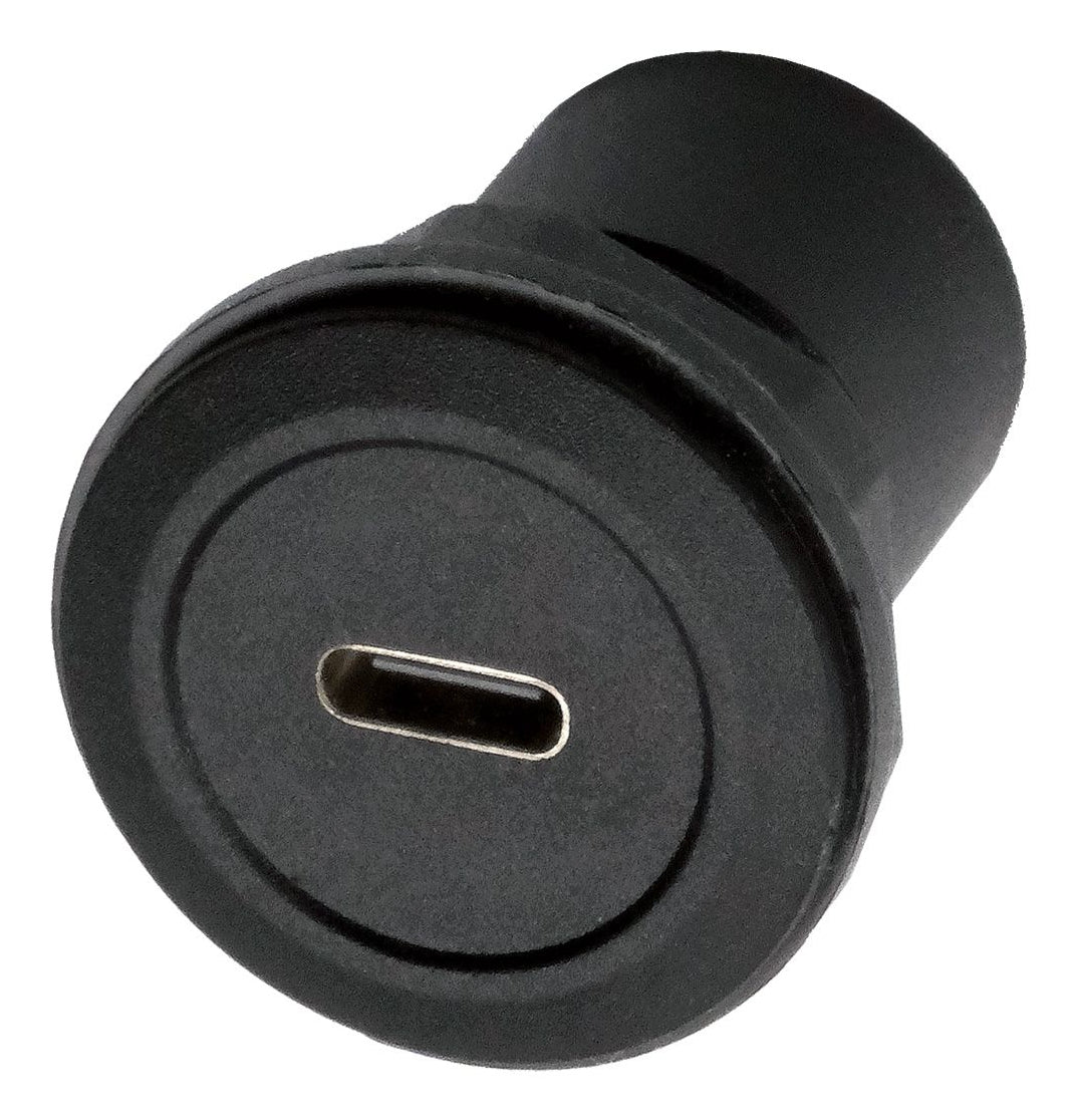 EXSYS USB-Adapter USB-C auf USB-C – USB 3.2 Gen 1 (5 Gbit/s) – Power Delivery – Schwarz