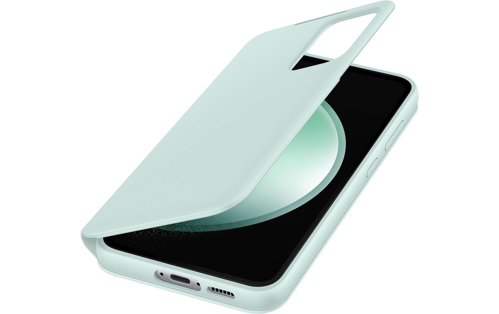 Samsung Booklet-Hülle – für Galaxy S23 FE – Mint – mit Kartenfach