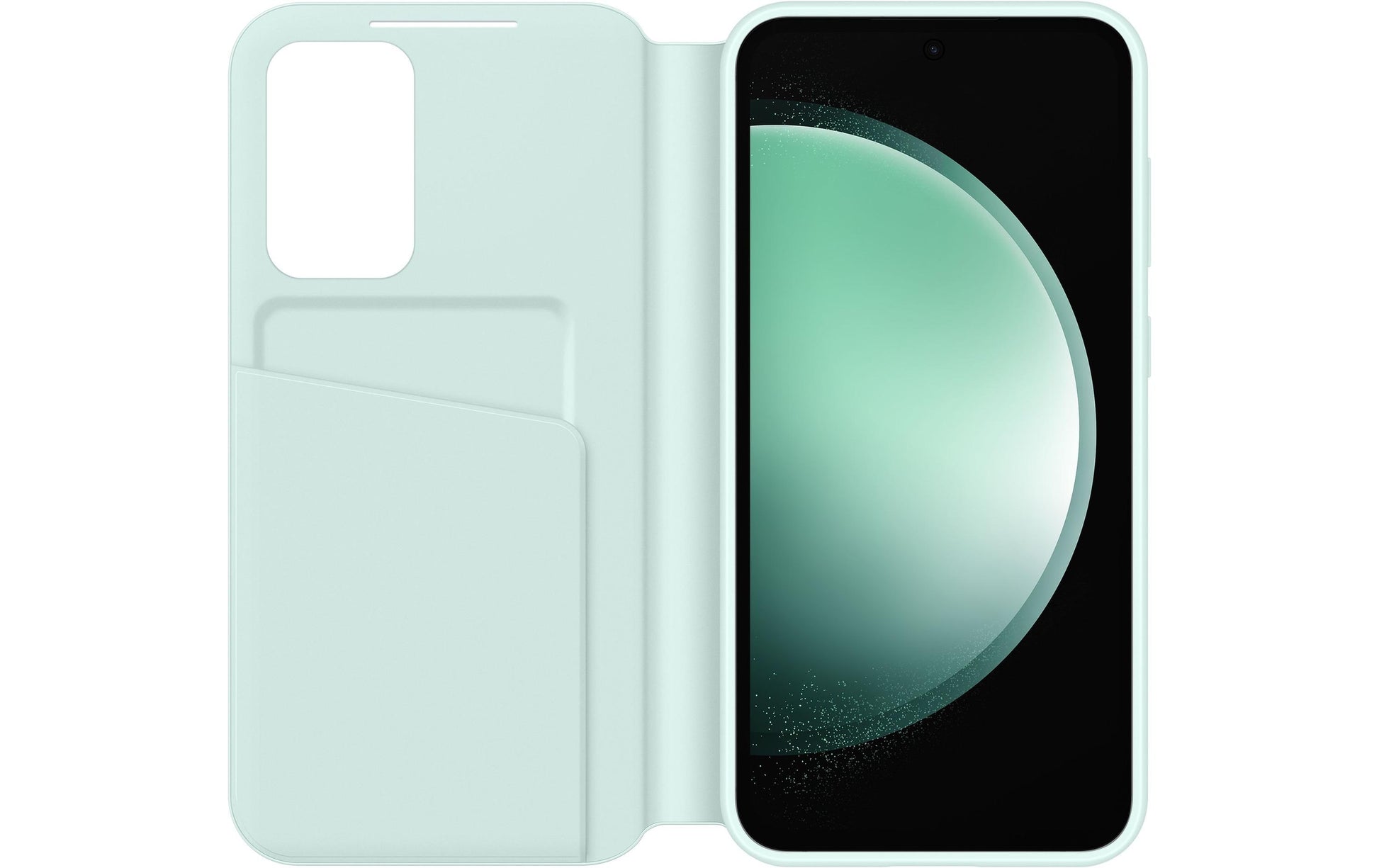 Samsung Booklet-Hülle – für Galaxy S23 FE – Mint – mit Kartenfach