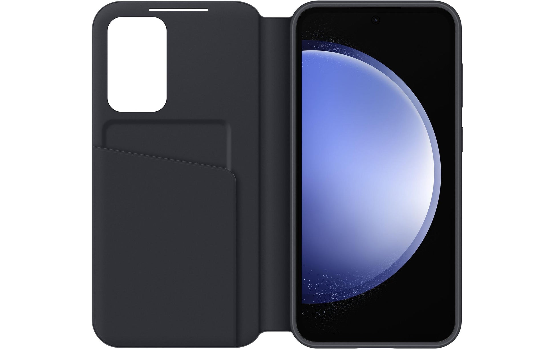 Samsung Booklet-Hülle – für Samsung Galaxy S23 FE – schwarz – mit Kartenfach, kratzresistent