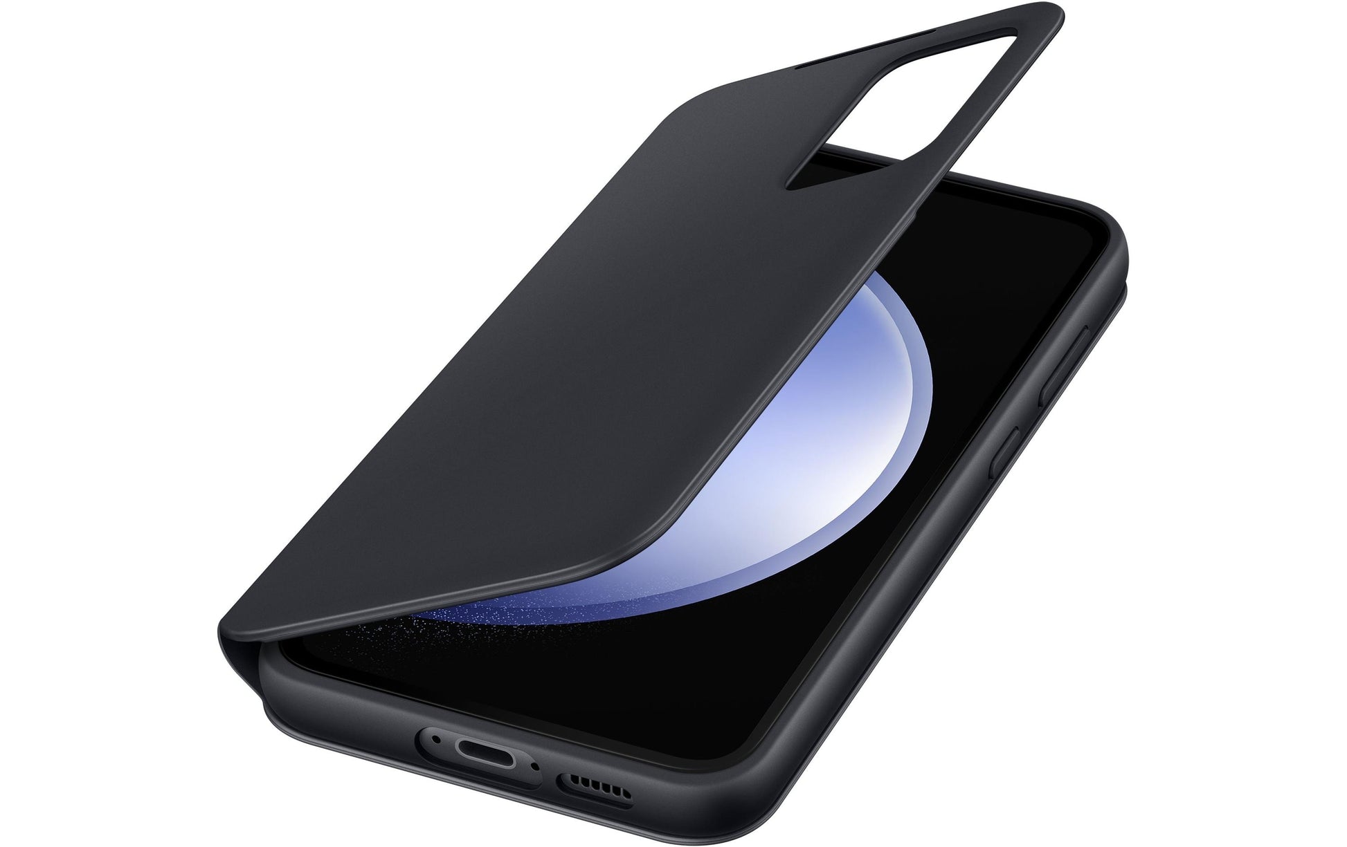 Samsung Booklet-Hülle – für Samsung Galaxy S23 FE – schwarz – mit Kartenfach, kratzresistent