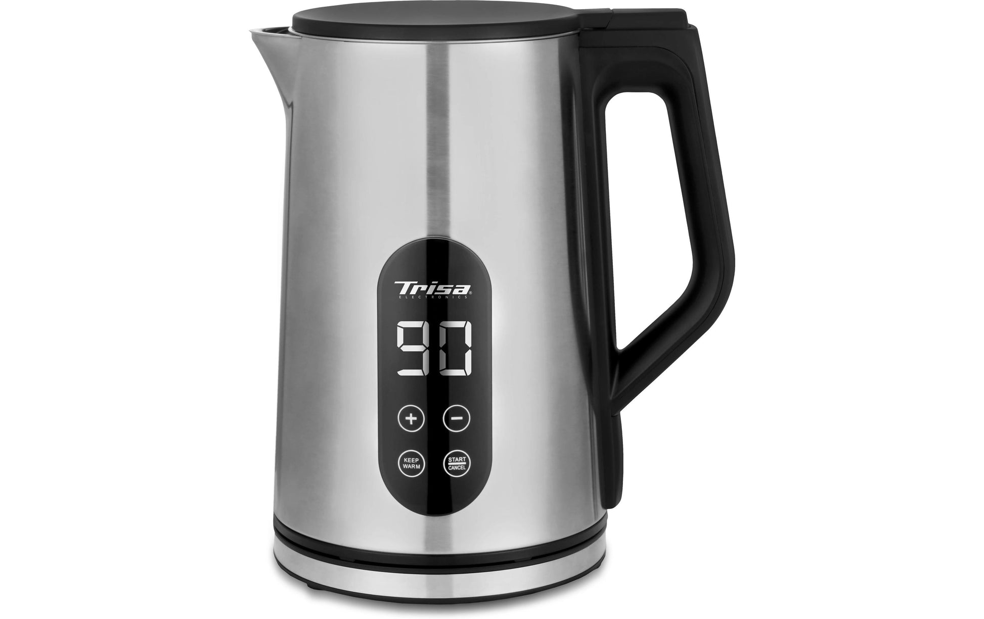 Trisa Wasserkocher – 1,7 l, mit Temperaturwahl, Warmhaltefunktion, Edelstahl