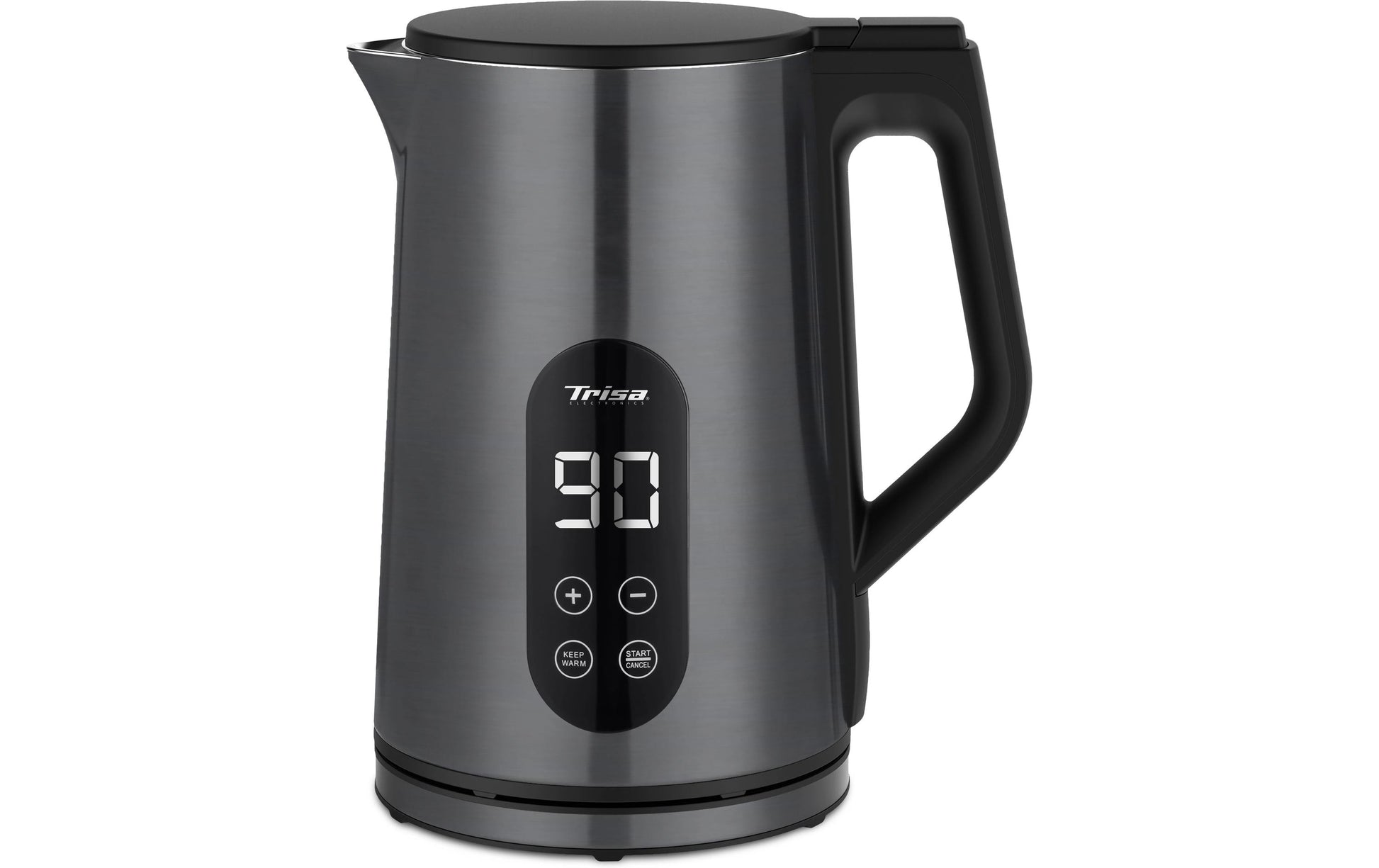 Trisa Digital Boil Wasserkocher – 1,7 l, mit Temperaturwahl 40–100 °C, Warmhaltefunktion (bis 4 h), 6459.4145