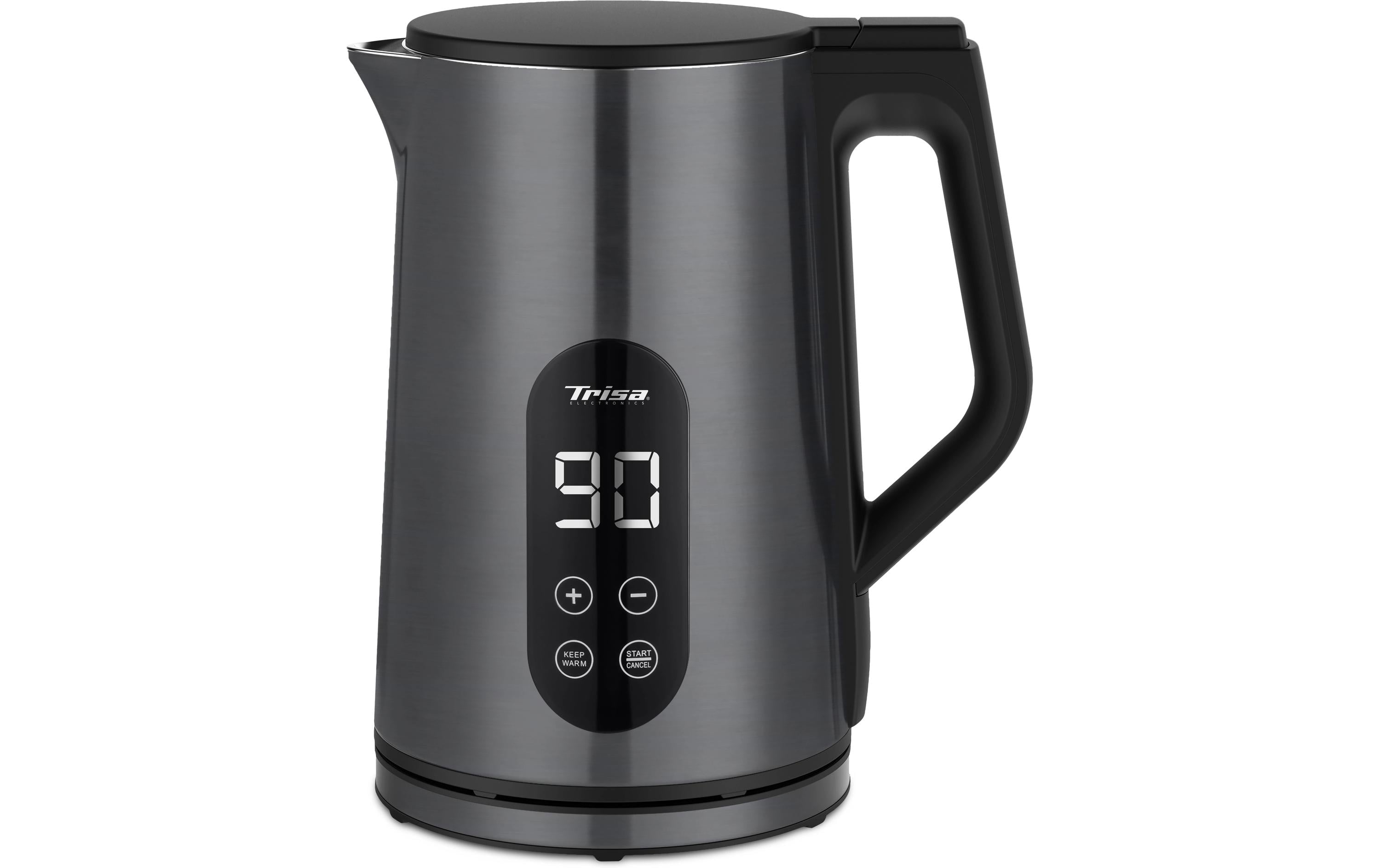 Trisa Digital Boil Wasserkocher – 1,7 l, mit Temperaturwahl 40–100 °C, Warmhaltefunktion (bis 4 h), 6459.4145