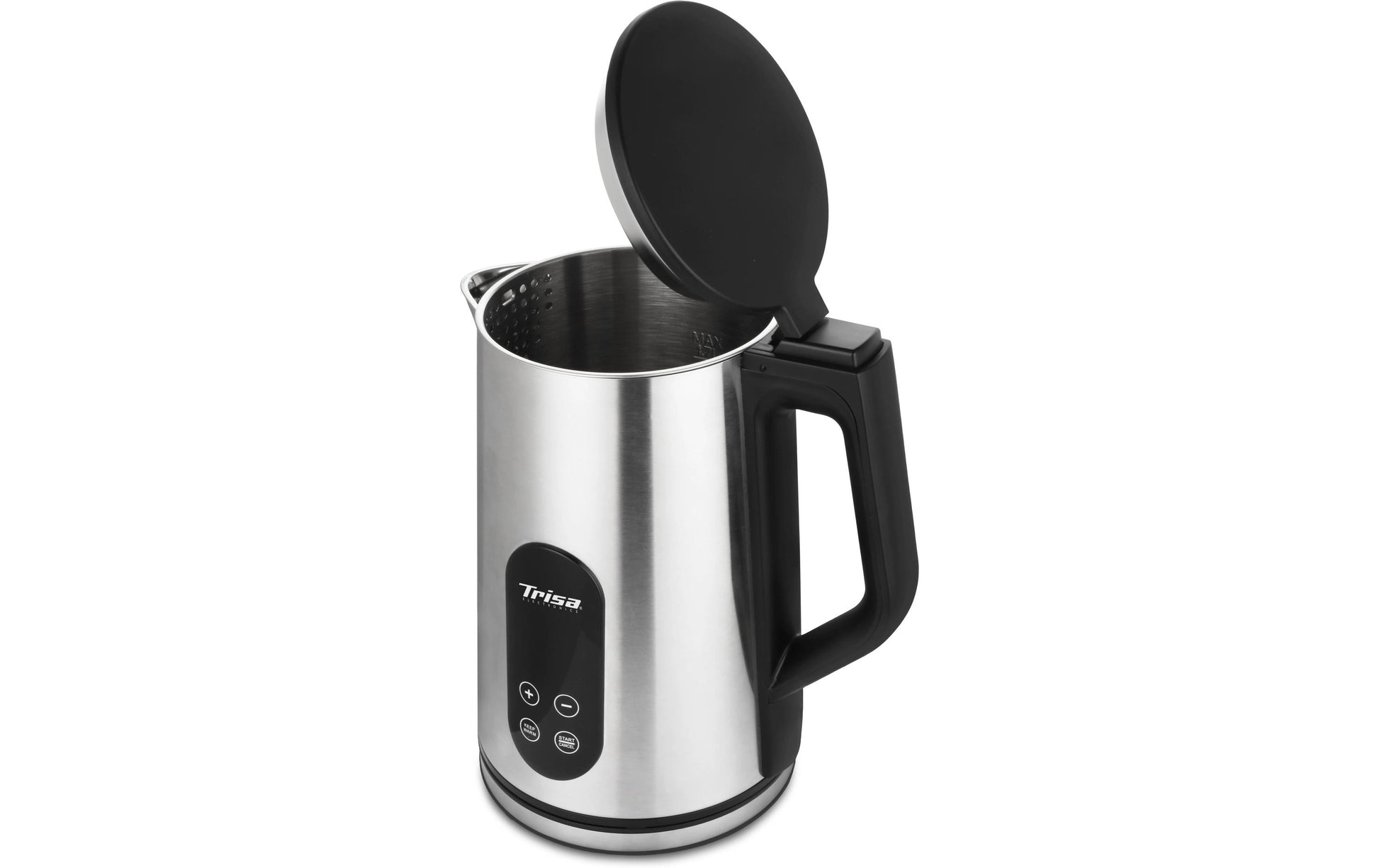 Trisa Wasserkocher – 1,7 l, mit Temperaturwahl, Warmhaltefunktion, Edelstahl