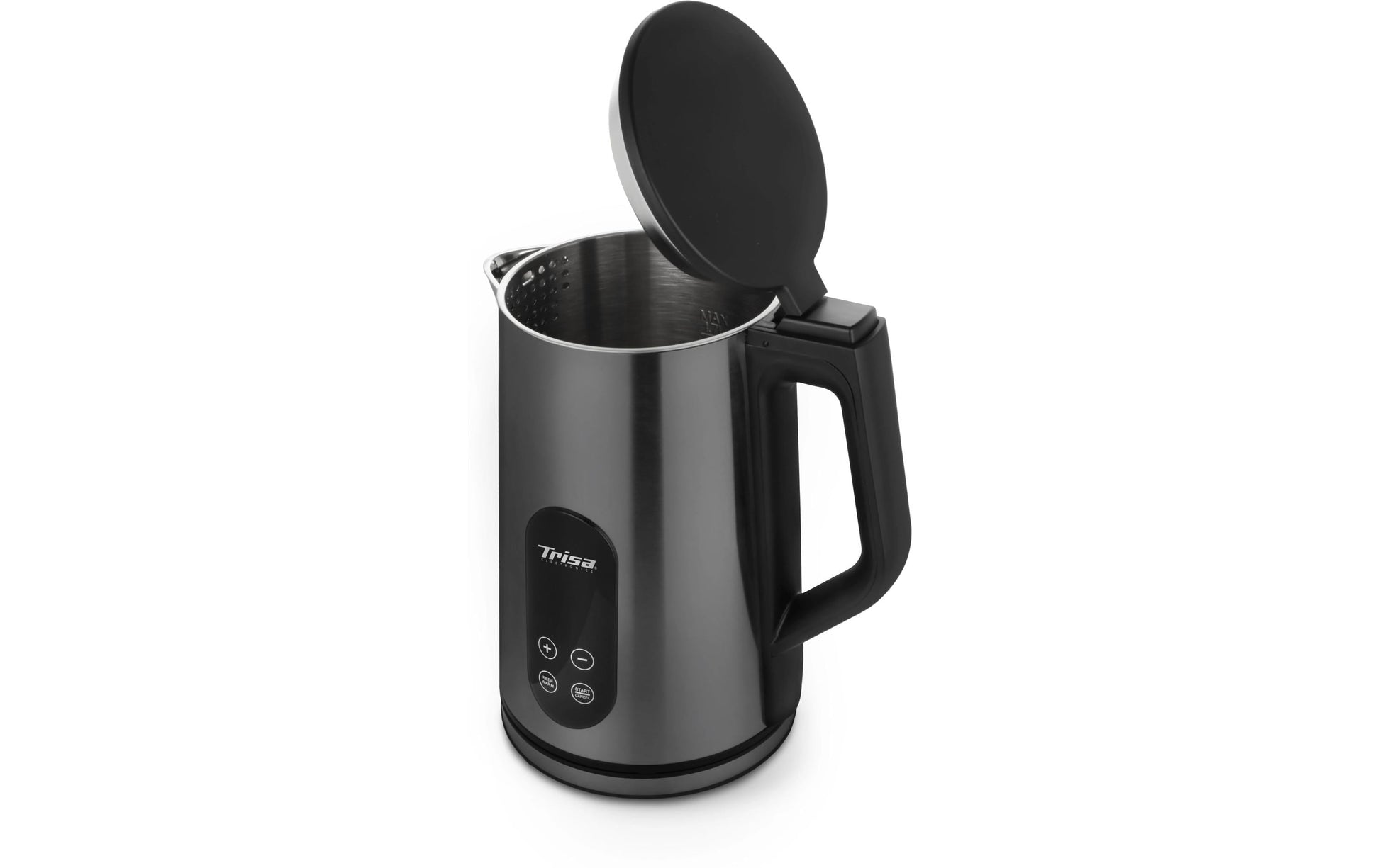 Trisa Digital Boil Wasserkocher – 1,7 l, mit Temperaturwahl 40–100 °C, Warmhaltefunktion (bis 4 h), 6459.4145