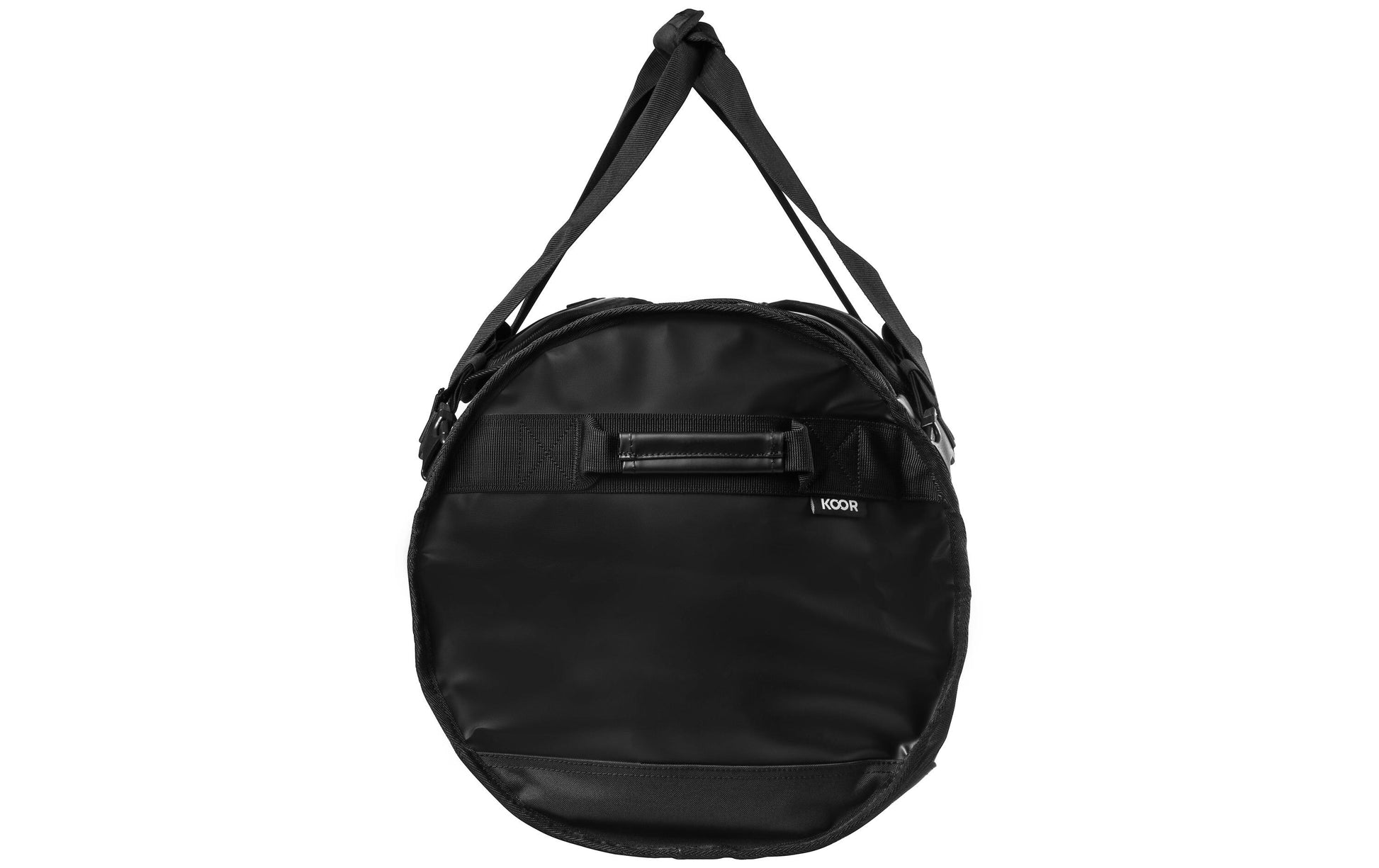 KOOR Sporttasche Sooma – 70 l, aus rPET, schwarz, 38,5 × 38,5 × 73 cm