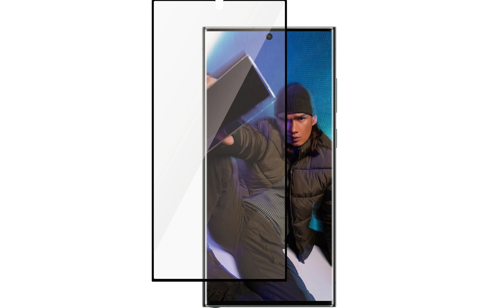PanzerGlass Displayschutz (Folie), Ultra-Wide Fit – für Galaxy S24 Ultra – mit Applikator