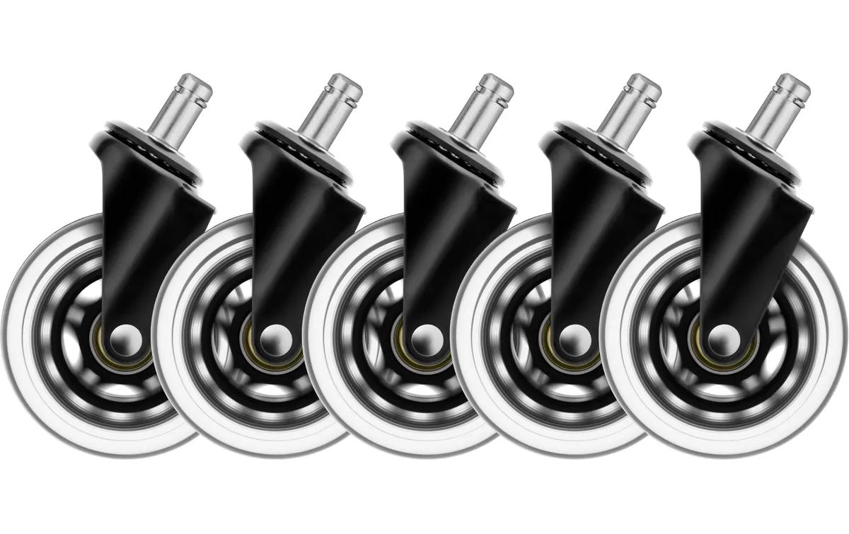 Deltaco Gaming Rollen-Set – 5er-Pack, Schwarz