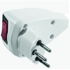 Steffen Reset-Stecker T12 – Resetschalter, gewinkelt, Schraubklemme, Weiss
