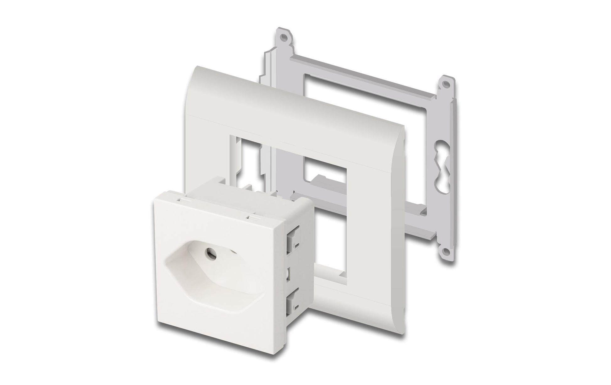 DeLOCK Easy 45 Steckdoseneinheit – 1×T13, Einbau