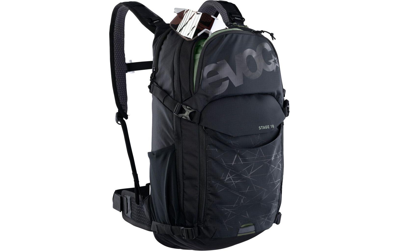 EVOC Stage – Bike-Rucksack – 18 l, Trinksystem, Schwarz