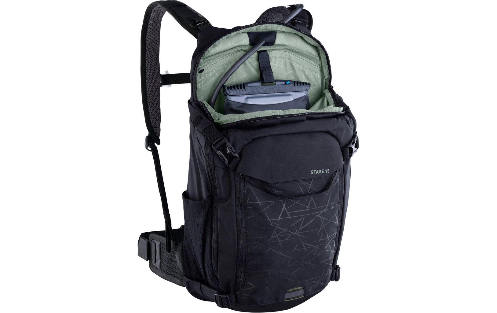 EVOC Stage – Bike-Rucksack – 18 l, Trinksystem, Schwarz