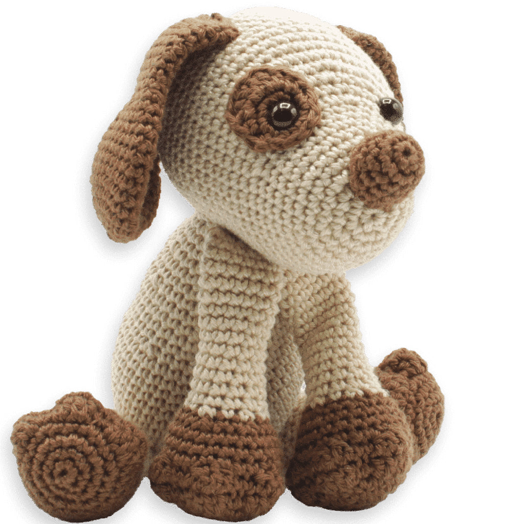 Hardicraft Hund Fiep Häkelset Braun – 20 cm