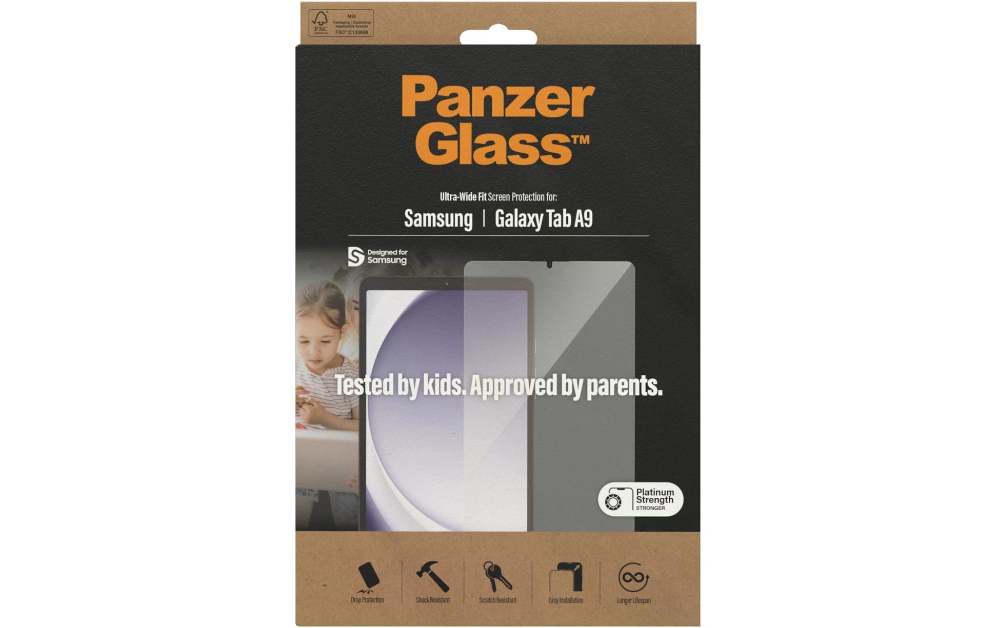 PanzerGlass Panzerglas für Samsung Galaxy Tab A9 8,7" – Kratzresistent, Anti-Fingerprint