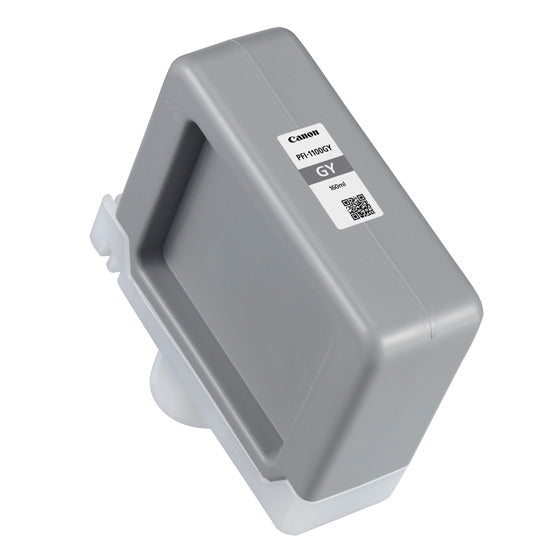 Canon Tintenpatrone PFI-1100GY, Grau, 160 ml, Original – für imagePROGRAF Pro-2000, Pro-4000, Pro-4000S und andere