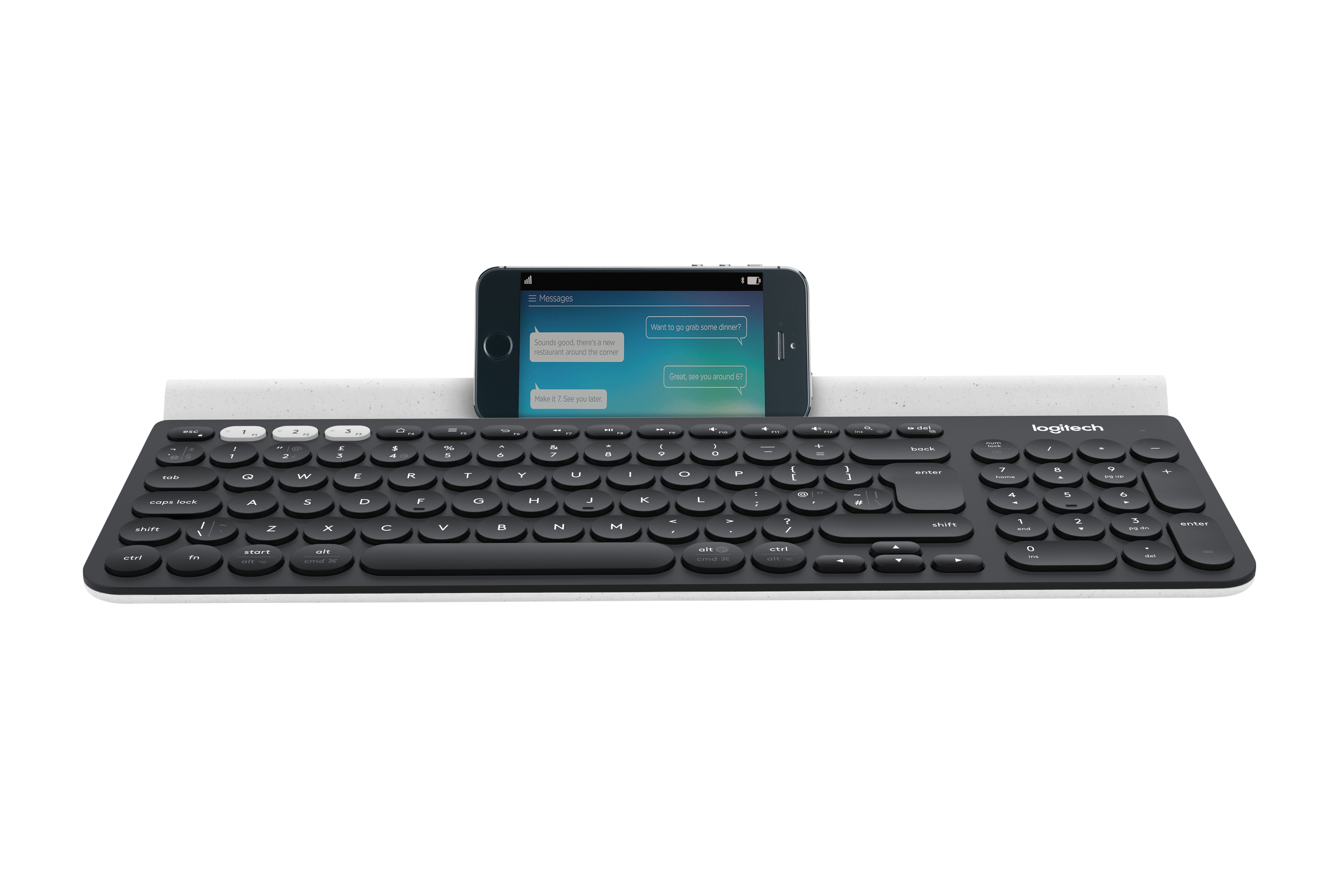 Logitech K780 – Tastatur, kabellos (Bluetooth/2,4 GHz), DE-Layout (DE) – für Windows, macOS & iPadOS u. a.