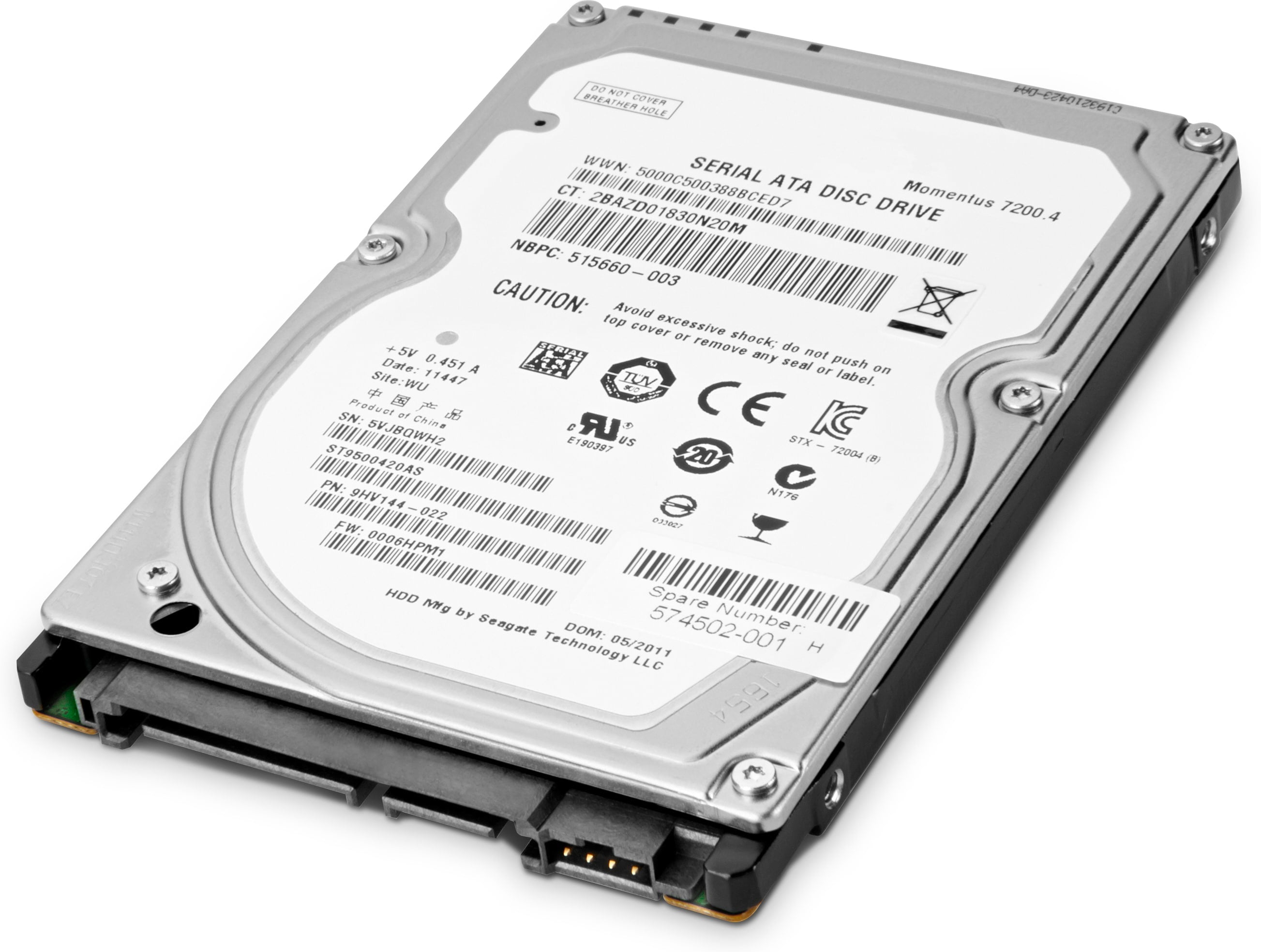 HP 1 TB – 3,5" SATA, 7200 U/min
