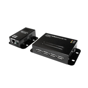 LogiLink UA0252 USB-Hub – USB 2.0, 5× USB-A, 2× RJ45, für Windows/Mac