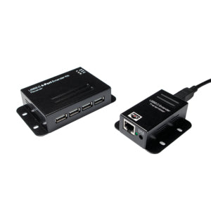 LogiLink UA0252 USB-Hub – USB 2.0, 5× USB-A, 2× RJ45, für Windows/Mac