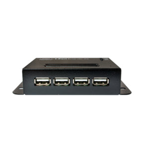 LogiLink UA0252 USB-Hub – USB 2.0, 5× USB-A, 2× RJ45, für Windows/Mac